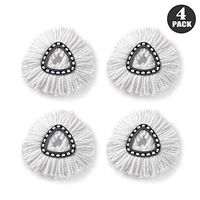 ZQY 4 Pack Replacement Mop Head Microfiber Rotating Mop Replacement Cleaning Pad Mop Head Replacement Easy Cleaning Mop Head (Size : B)