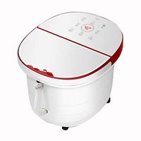 Foot tub Foot Massagers Foot Bath Barrel Automatic Electric Massage Barrel Heating Anti-Leakage Footbath Massage Tools (Color : White, Size : 453836cm)