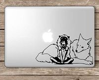 Princess Mononoke Studio Ghibli - Apple MacBook Laptop Vinyl Sticker Decal, Die Cut Vinyl Decal for Windows, Cars, Trucks, Tool Boxes, laptops, MacBook - virtually Any Hard, Smooth Surface