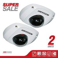 NEW! 2 Hikvision DS-2CD2510F Mini Dome Network Surveillance HD Camera 1.3 MP 1280X960, 4mm Lens, Poe, Vandal Proof, IP66 Weatherproof, H.264/MJPEG, Day/Night Auto Switch, Micro SD/SDHC/SDXC Card Slot