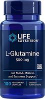 Life Extension L-Glutamine 500 mg 100 Vegetarian Capsules