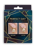 Perfect Day Ear Lobe Support Patches for Earrings Stabilizers Hypoallergenic Repair Damaged Torn and Stretched Ear lobes Comfortable Support Heavy Earrings Waterproof 4 Months, 280 Discs Included.