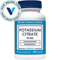 The Vitamin Shoppe Potassium Citrate 99MG, Supports Cardiovascular Cellular Health (100 Capsules)