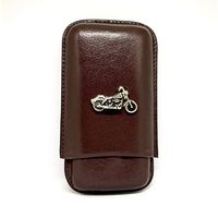 Motorcycle 3-Finger Cigar Case – Leather Cigar Case – Cigar Cutters by Jim