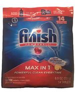 Finish Powerball Max in 1 - Lemon Scent - 14 ct - Dishwashing Tablets - Dishwasher Tabs