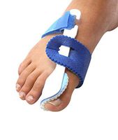 Pair of Orthotics Foot Care Night Toe Regulator Blue, White