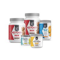 KetoLogic Keto 30 Challenge Premium Bundle: 30-Day Supply Keto Meal Replacement Shakes with MCT & BHB Exogenous Ketones Powder | Includes Keto Electrolytes & Collagen for Additional Health Benefits