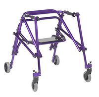 Inspired by Drive Nimbo 2G Lightweight Posterior Walker with Seat, Wizard Purple, Medium