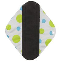 TONSEE Reusable Sanitary Pads for Women, Washable Menstrual Pad (S: 17.5 * 21cm, Green #01)