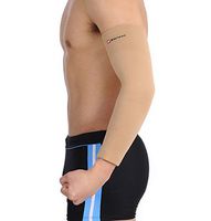 Sun Moon Men's Arm Sleeves Compression Support Elbow Warmers for Football Baseball Running Volleyball Sports L