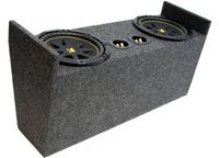 Compatible with Jeep Wrangler 87-06 YJ & TJ Dual 10" Kicker C10 Subwoofer Sub Box Enclosure 600 Watts Peak