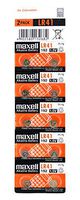 Maxell Batteries LR41 (192&Comma; AG3) Alkaline Button Size Battery&Comma; On Tear Strip(Counts 10)