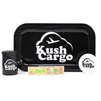 KC High Flyers Plane Rolling Tray with KC Grinder and Rolling Papers