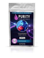 Purity Hemp Naturals Pain Relief Patch 30 ct. (240mg) 24 Hour Pain Relief for Muscle, Joint, Back, Inflammation and Sports Pain.