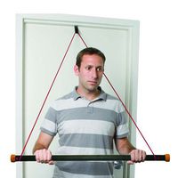 CanDo Overdoor Pulley with Bar and Tubing, Black, X-Heavy