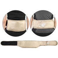 Hot Massage Waist, Wireless Rechargeable Battery Lower Back Brace Vibration Moxibustion Heated Massage Relieve Waist Fatigue US Plug