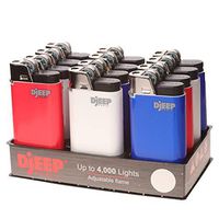 12 Red, White and Blue Djeep Lighters