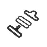 ROSEBEAR 50sets Ultra-thin Metal Adjustable Bow Tie Hardware Cravat Clip Hook Fastener Necktie Strap