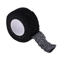 D DOLITY 5m 24mm Finger Grip Tape for Athletic Sports Golf Golfer Training Aid - Strong Self Adhesive, Elastic & Durable - Black
