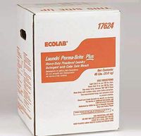 ECOLAB 6110391 Laundri Perma Brite Plus 45lbs - Heavy Duty Powdered Detergent with Color Safe Bleach