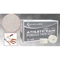 Mueller White Athletic Tape 32 Rolls (Porous Tape, 1.5 inches x 15 Yards)