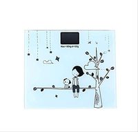 Lfsp Electronic Scales, Digital Scales Electronic Digital Scale Personal Cute Cartoon Portable Weight Scale with Backlight Display Bathroom Weighing Scale High-Precision Scales