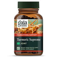 Gaia Herbs, Turmeric Supreme Joint, Turmeric Curcumin Supplement, Supports Joint Health & Mobility, Relieves Occasional Pain, Vegan Liquid Capsules, 60 Count