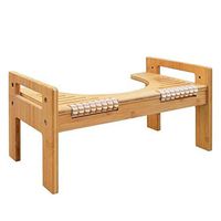 Wurink Adjustable Bamboo Toilet Stool －Non Slip Bathroom Sit Squatty Toilet Potty Stool Chair Foot Stool