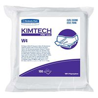 W4 Cleanroom Critical Dry Task Wipers, 9 x 9", 100 per Package