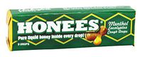 Honees - Liquid Honey Menthol Euclayptus Drops - 9 Lozenges (pack of 3)