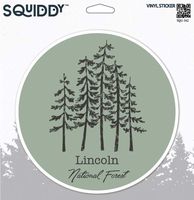 Squiddy Lincoln National Forest - Vinyl Sticker Decal for Phone, Laptop, Water Bottle (2.5" Wide)