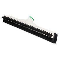 Sanitary Brush w/Squeegee, 18" Brush, Moss Handle