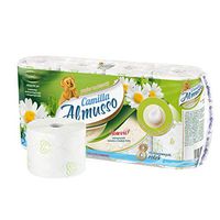 Silky & Smooth 3-Ply Toilet Paper, Soft Toilet Tissue Skin-Friendly Strong and Highly Absorbent Hand Towels (8 Rolls) White