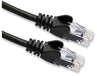 Ethernet Internet Network Patch Snagless Cable Black 3 Foot Cat5e RJ45