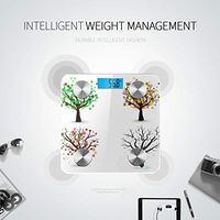 LYAOE Bluetooth Body Fat Scale Four Season Trees Isolated Nature Environment Smart Wireless Scale with LCD Display Measuring Body Weight Bmi and Health Digital Scale