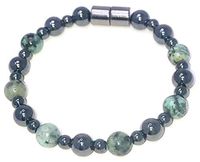 HIGHPOWER Magnetic Hematite/Turquoise Bracelet for Pain Relief and Weight Loss (7.75 Inch)