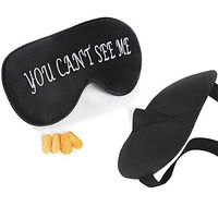 Eye Mask for Sleeping 2PC,Silk Eye Cover for Sleeping&3D Sleep Mask for Lash Extension,Pressure-Free Eye Shades for Travel,Shift Work,Naps,Night Blindfold(Black) (XI)