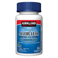 Kirkland Signature Non Drowsy Allerclear Loratadine Tablets, Antihistamine, 10mg, 365-Count 4-Pack Value Size Pack