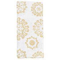 JAM PAPER Design Tissue Paper - Glitter Gold Mandalas - 4/Pack