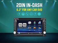 Upgarde Version with Camera ! 6.2" Double 2 DIN Car DVD CD Video Player GPS Navigation Digital Touch Screen Car Stereo Radio Car