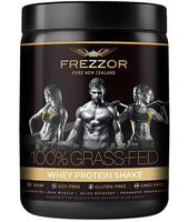 FREZZOR 100% Grass-Fed Whey Protein Shake, Made in New Zealand, Chocolate Cacao, Keto Friendly, 24 Superfoods, 29g Protein, 22g BCAAs, GMO-Free, rBGH-Free, No Added Sugar, No Preservatives, 600 Grams