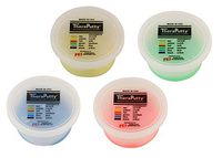 TheraPutty Standard Exercise Putty Yellow - X-Soft, Red - Soft, Green - Medium, Blue - Firm 3 OZ Each - Bundle