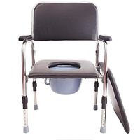 Zhong Stainless Steel Foldable Toilet Seat Reinforcement Anti-Slip Elderly Pregnant Women Toilet Toilet Stool with Barrel