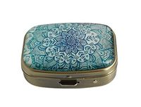 Youroom Natural Eco Custom Stainless Steel Bronze Square Glass Pill Case Medicine Vitamin Manager Decorative Box