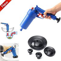 DELAMZ - Household High Pressure Powerful Air Drain Blasters Pump Plunger Sink Pipe Clog Remover Toilets Bathroom Kitchen Cleaner Kit