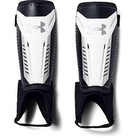 Under Armour Boy's Challenge Shinguards White (101)/Silver Large