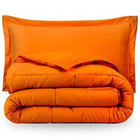 Premium 1800 Series Goose Down Alternative Hypoallergenic Comforter Set Twin/Twin XL/Orange