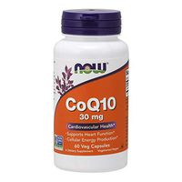NOW Supplements, CoQ10 30 mg, Pharmaceutical Grade, All-Trans Form produced by Fermentation, 60 Veg Capsules