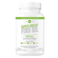 Super Omega 3 Fish Oil by SFH | Highly Concentrated 3500mg EPA & DHA | Best Tasting Liquid Fish Oil for Heart Health & Wellness | 100% All Natural Soy Free Gluten Free (Capsules, Capsules)