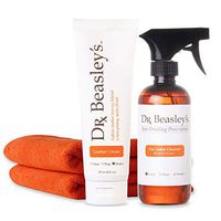 Dr. Beasley’s Fine Leather Cleanser + Leather Cream Kit- Removes Dirt and Grime, Extends Leather Life-Span, Maintains Natural Finish, Great for Couches, Handbags, Shoes, Wallets (Towel Included)